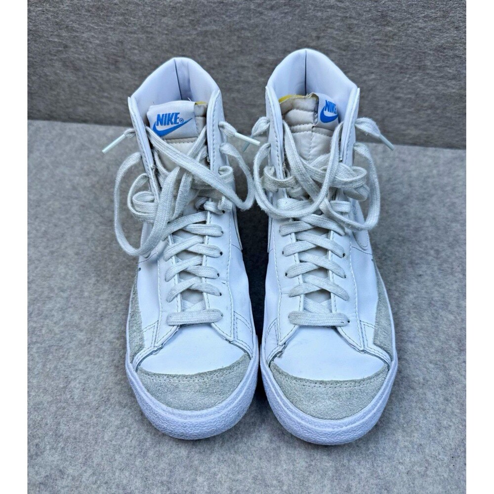 Nike Blazer '77 SE Mid White/Blue High Top Sneakers CZ4627-100 Womens 8.5